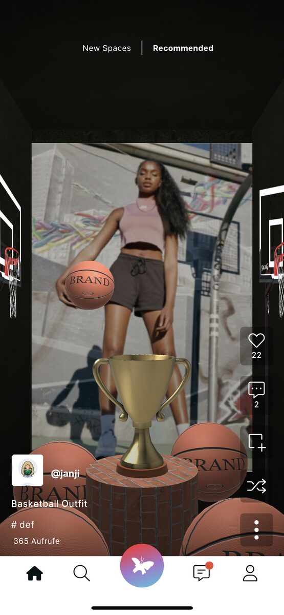 3D basketball and fashion showcase room